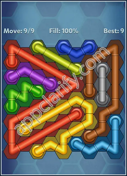 Pipe Lines: Hexa Rainbow Level 166 Solution