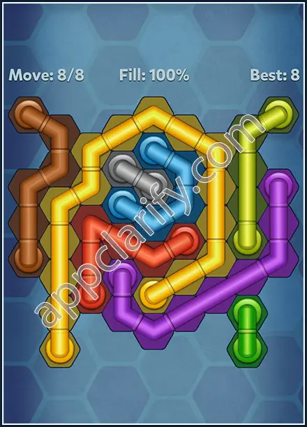 Pipe Lines: Hexa Rainbow Level 44 Solution