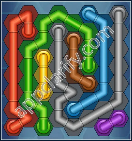 Pipe Lines: Hexa Regular 2 Level 105 Solution