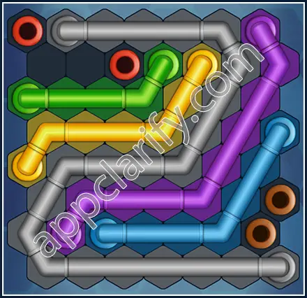 Pipe Lines: Hexa Regular Level 117 Solution