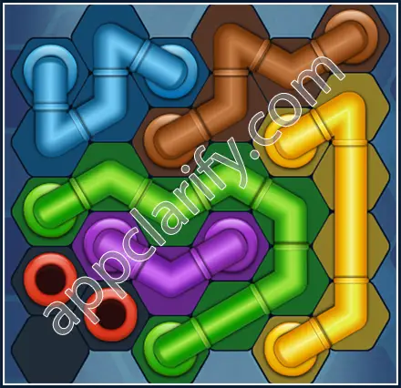 Pipe Lines: Hexa Regular Level 46 Solution