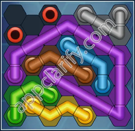 Pipe Lines: Hexa Regular Level 64 Solution