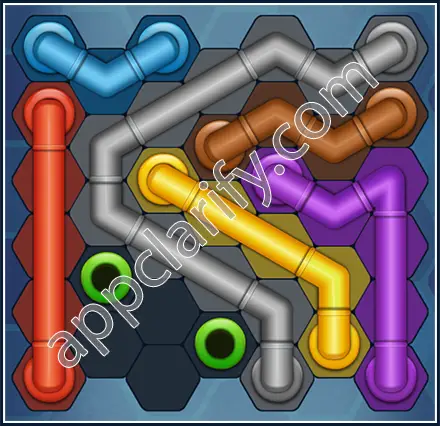 Pipe Lines: Hexa Regular Level 71 Solution