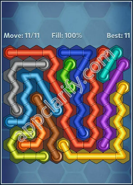Pipe Lines: Hexa Rotation Level 118 Solution