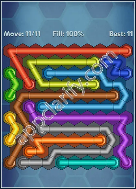 Pipe Lines: Hexa Rotation Level 134 Solution