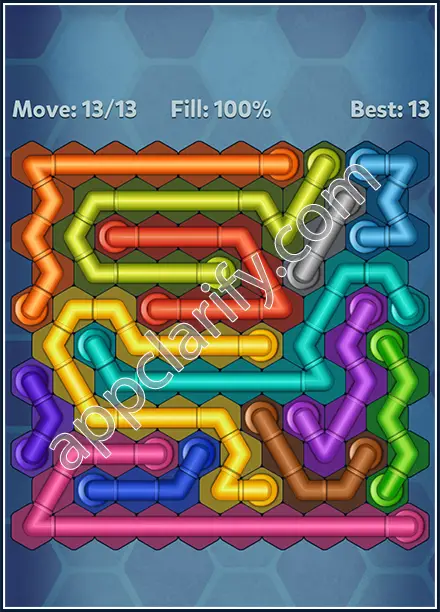 Pipe Lines: Hexa Rotation Level 136 Solution