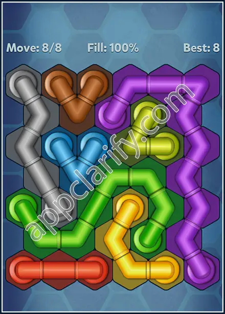 Pipe Lines: Hexa Rotation Level 27 Solution