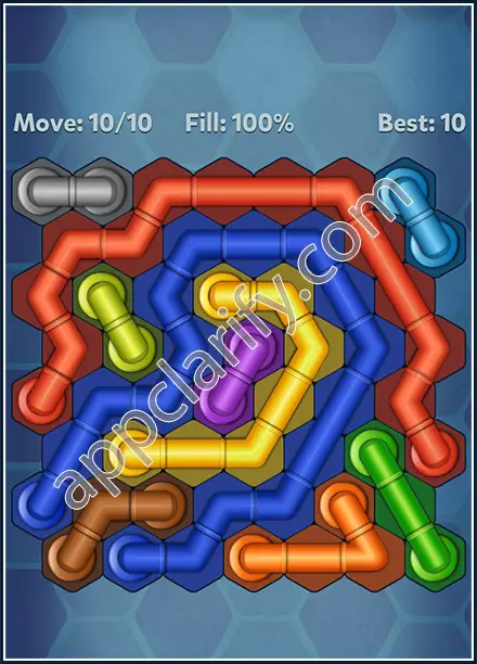 Pipe Lines: Hexa Rotation Level 37 Solution