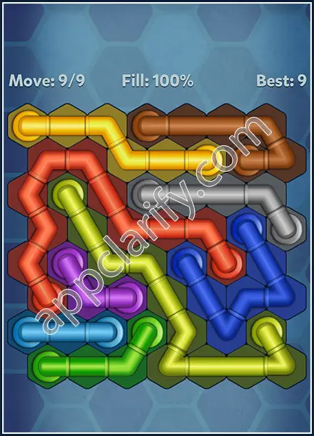 Pipe Lines: Hexa Rotation Level 38 Solution