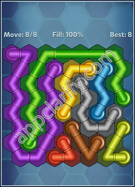 Pipe Lines: Hexa Rotation Level 53 Solution