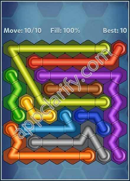 Pipe Lines: Hexa Rotation Level 61 Solution