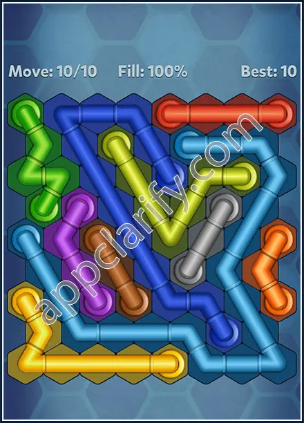 Pipe Lines: Hexa Rotation Level 66 Solution