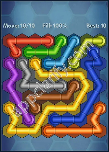 Pipe Lines: Hexa Rotation Level 76 Solution