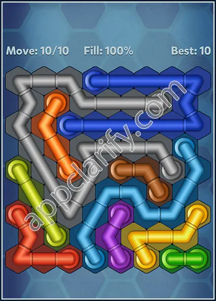 Pipe Lines: Hexa Rotation Level 80 Solution