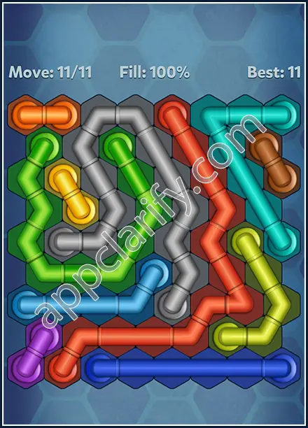 Pipe Lines: Hexa Rotation Level 82 Solution