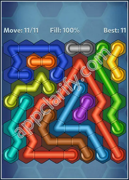 Pipe Lines: Hexa Rotation Level 87 Solution