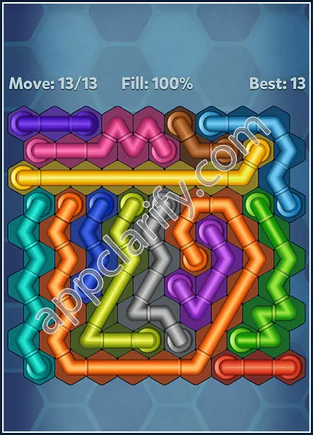 Pipe Lines: Hexa Rotation Level 96 Solution