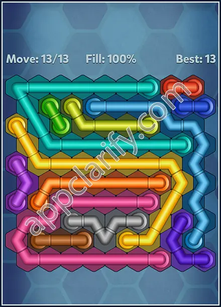 Pipe Lines: Hexa Rotation Level 97 Solution