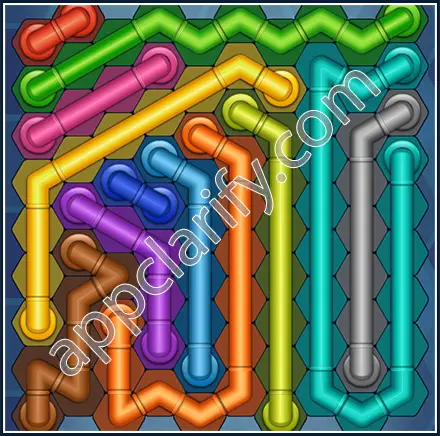 Pipe Lines: Hexa Size 10 Mania Level 1 Solution