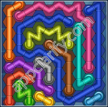 Pipe Lines: Hexa Size 10 Mania Level 103 Solution