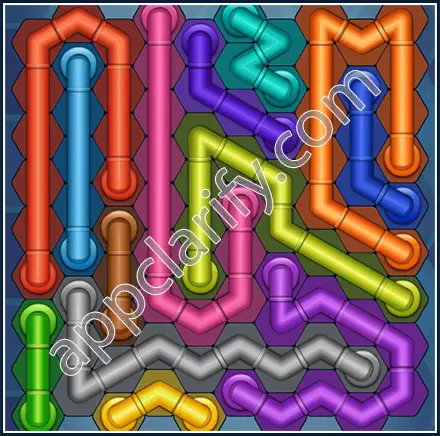 Pipe Lines: Hexa Size 10 Mania Level 106 Solution