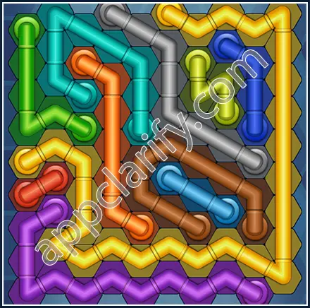 Pipe Lines: Hexa Size 10 Mania Level 108 Solution