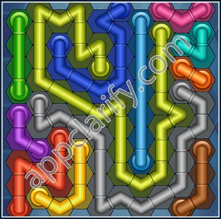 Pipe Lines: Hexa Size 10 Mania Level 11 Solution