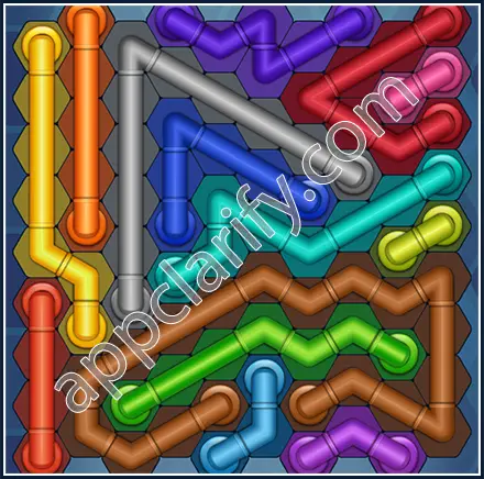 Pipe Lines: Hexa Size 10 Mania Level 110 Solution