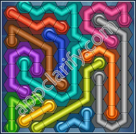 Pipe Lines: Hexa Size 10 Mania Level 111 Solution