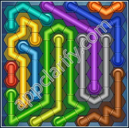 Pipe Lines: Hexa Size 10 Mania Level 116 Solution