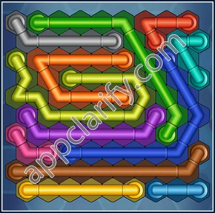 Pipe Lines: Hexa Size 10 Mania Level 118 Solution