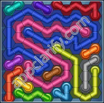Pipe Lines: Hexa Size 10 Mania Level 119 Solution