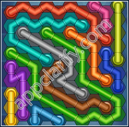 Pipe Lines: Hexa Size 10 Mania Level 12 Solution