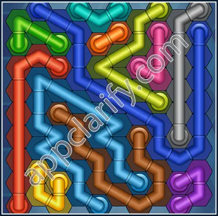 Pipe Lines: Hexa Size 10 Mania Level 121 Solution