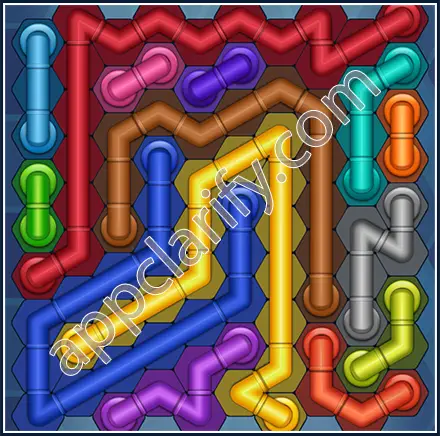 Pipe Lines: Hexa Size 10 Mania Level 122 Solution