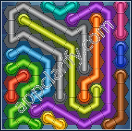 Pipe Lines: Hexa Size 10 Mania Level 123 Solution
