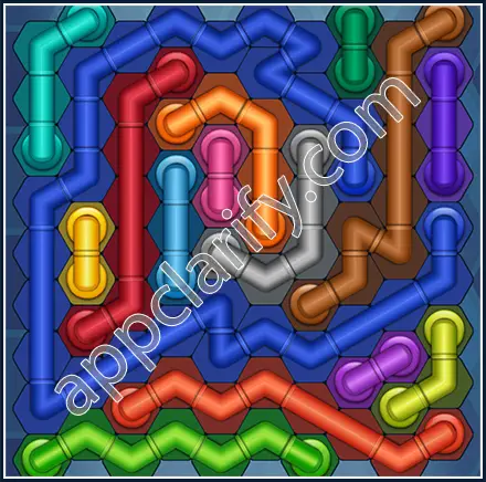 Pipe Lines: Hexa Size 10 Mania Level 124 Solution