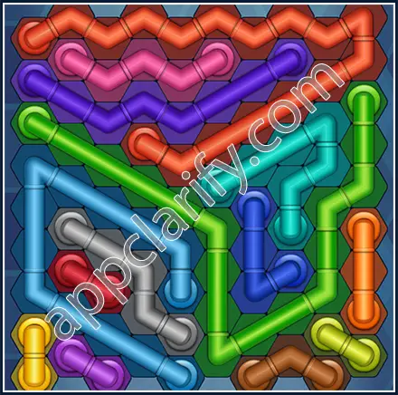 Pipe Lines: Hexa Size 10 Mania Level 127 Solution