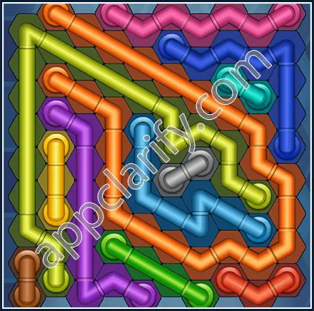 Pipe Lines: Hexa Size 10 Mania Level 132 Solution
