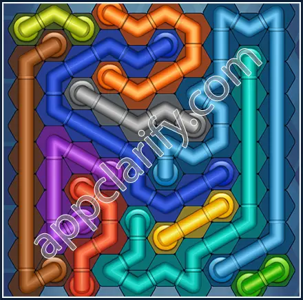 Pipe Lines: Hexa Size 10 Mania Level 133 Solution