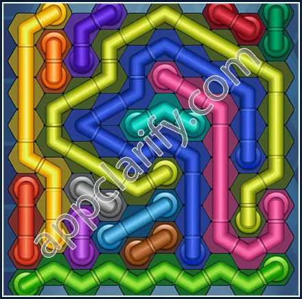 Pipe Lines: Hexa Size 10 Mania Level 134 Solution