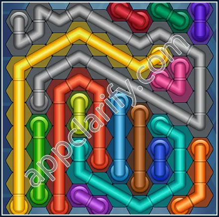 Pipe Lines: Hexa Size 10 Mania Level 135 Solution
