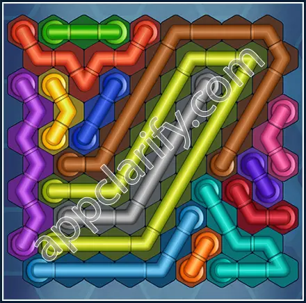 Pipe Lines: Hexa Size 10 Mania Level 136 Solution