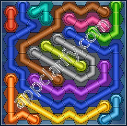 Pipe Lines: Hexa Size 10 Mania Level 139 Solution