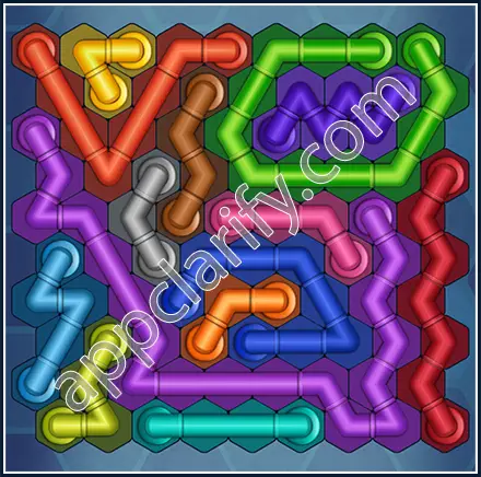 Pipe Lines: Hexa Size 10 Mania Level 141 Solution