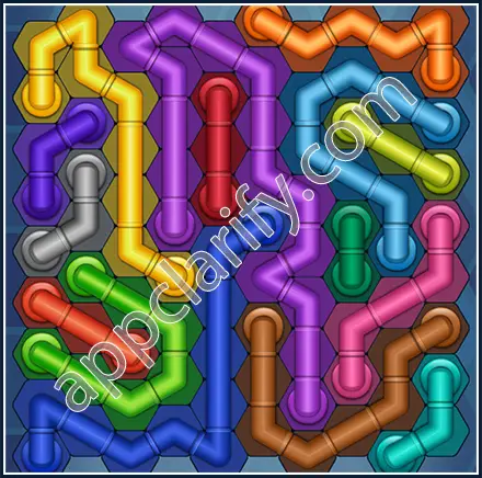 Pipe Lines: Hexa Size 10 Mania Level 143 Solution