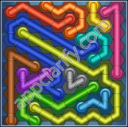 Pipe Lines: Hexa Size 10 Mania Level 144 Solution