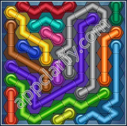 Pipe Lines: Hexa Size 10 Mania Level 148 Solution