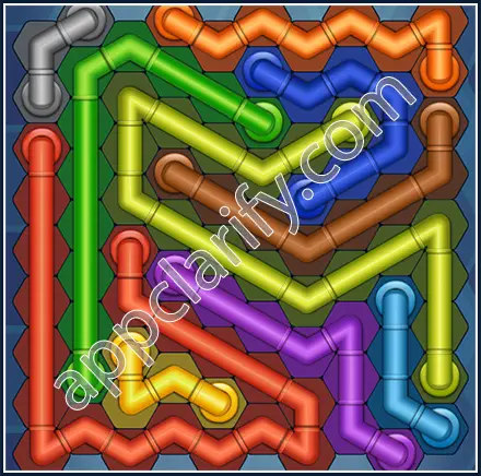 Pipe Lines: Hexa Size 10 Mania Level 149 Solution