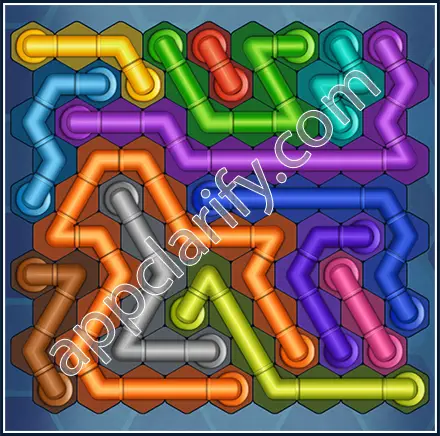 Pipe Lines: Hexa Size 10 Mania Level 15 Solution